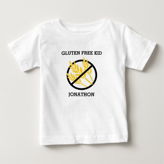 Camiseta De Bebé El niño libre del gluten no personalizó ningún (Anverso)