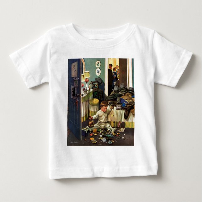 Camiseta De Bebé El niño vacia los monederos (Anverso)