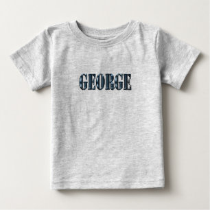 Camiseta De Bebé "El nombre de George en la dimensión azul"