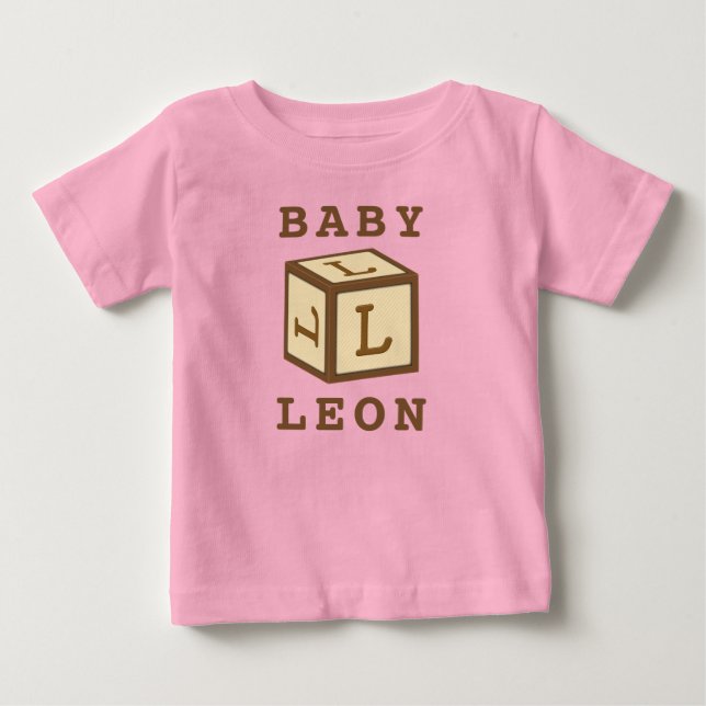 Camiseta De Bebé El nombre de Leon en ropa estadounidense (Anverso)