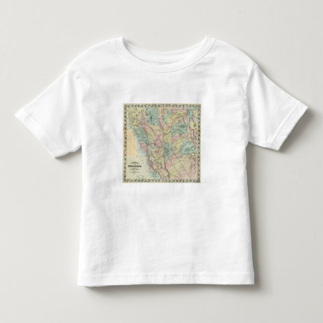Camiseta De Bebé El nuevo mapa de Bancroft de California central (Anverso)