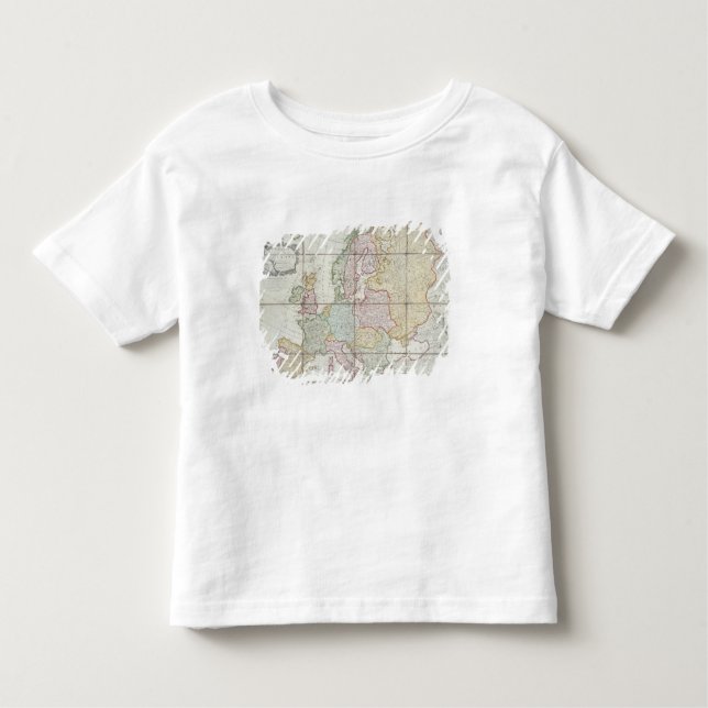 Camiseta De Bebé El nuevo mapa de Wallis de Europa (Anverso)