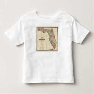 Camiseta De Bebé El nuevo mapa Drew's del estado de la Florida