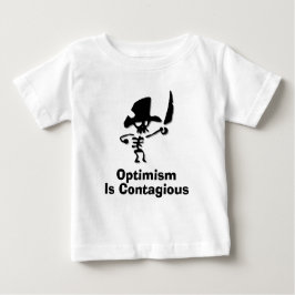Camiseta De Bebé El optimismo pirata es contagioso