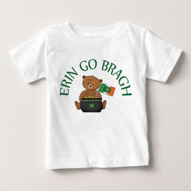 Camiseta De Bebé El oso de peluche Erin va Bragh (Anverso)