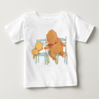 Camiseta De Bebé El oso marrón grande ayuda al oso amarillo pequeño