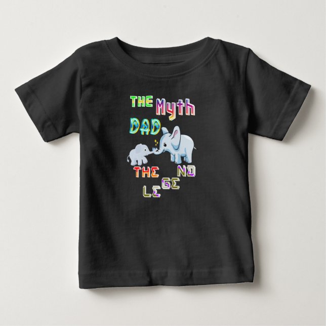 Camiseta De Bebé El Padre Mito La Leyenda (Anverso)