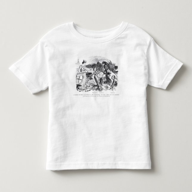 Camiseta De Bebé El padre Thames presenta a su descendiente (Anverso)