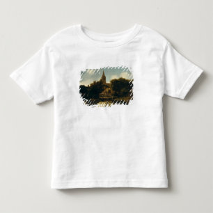Camiseta De Bebé El paisaje enselvado con las figuras acerca a una