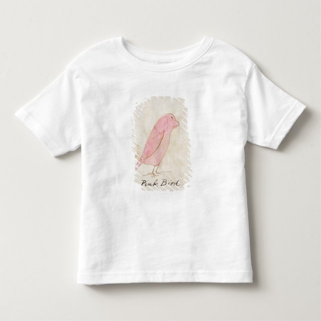 Camiseta De Bebé El pájaro rosado, de 'dieciséis dibujos de Bir (Anverso)