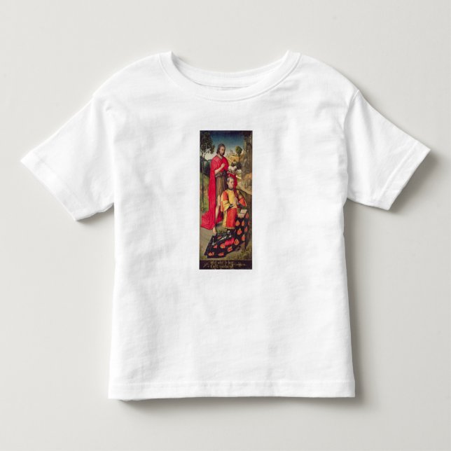 Camiseta De Bebé El panel izquierdo, del polyptych principal del (Anverso)