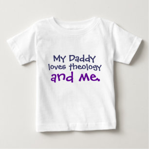 Camiseta De Bebé El papá ama la teología
