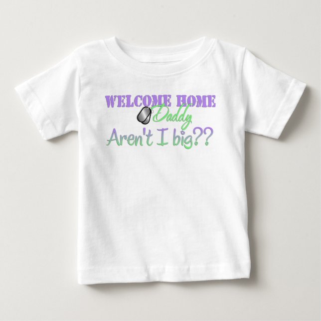 Camiseta De Bebé ¿El papá casero agradable no es yo grande? (Anverso)