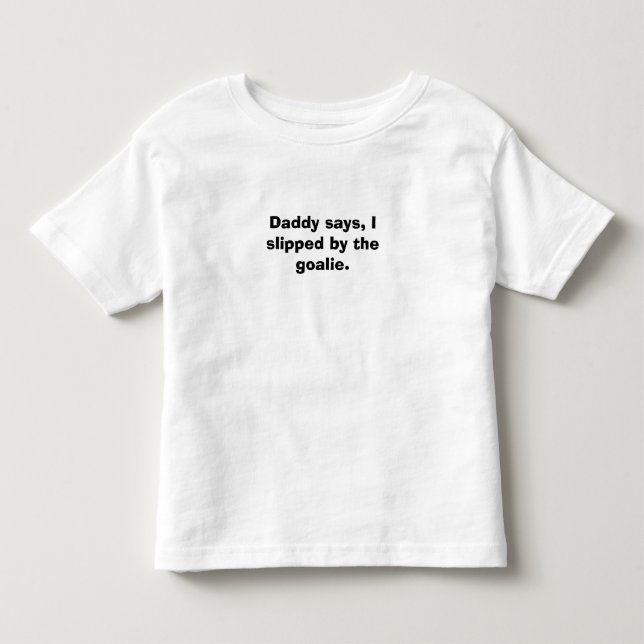Camiseta De Bebé El papá dice, (Anverso)