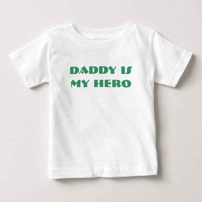 Camiseta De Bebé El papá es mi HÉROE (Anverso)