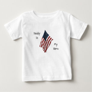 Camiseta De Bebé el papá es mi héroe