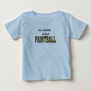 Camiseta De Bebé el papá juega Paintball