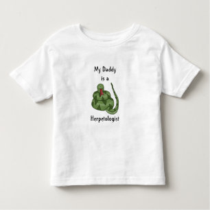 Camiseta De Bebé El papá lindo es niños del Herpetologist de un