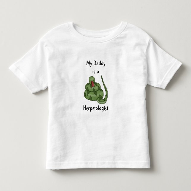 Camiseta De Bebé El papá lindo es niños del Herpetologist de un (Anverso)