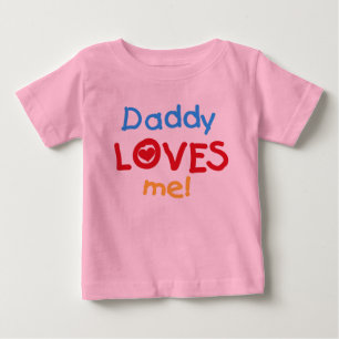 Camiseta De Bebé El papá me ama