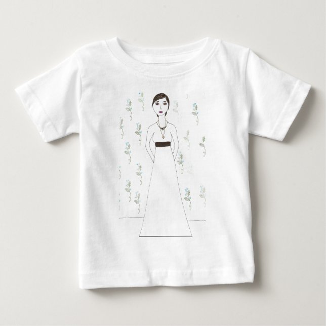 Camiseta De Bebé El papel pintado de Jane Austen (Anverso)