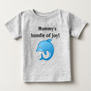 Camiseta De Bebé El paquete de alegría del delfín de mamá