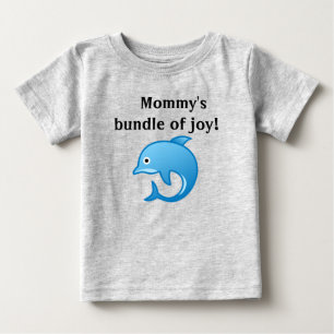 Camiseta De Bebé El paquete de alegría delfín de mamá