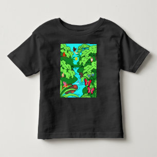 Camiseta De Bebé El paraíso de la jungla con vida salvaje
