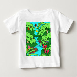Camiseta De Bebé El paraíso de la jungla con vida salvaje