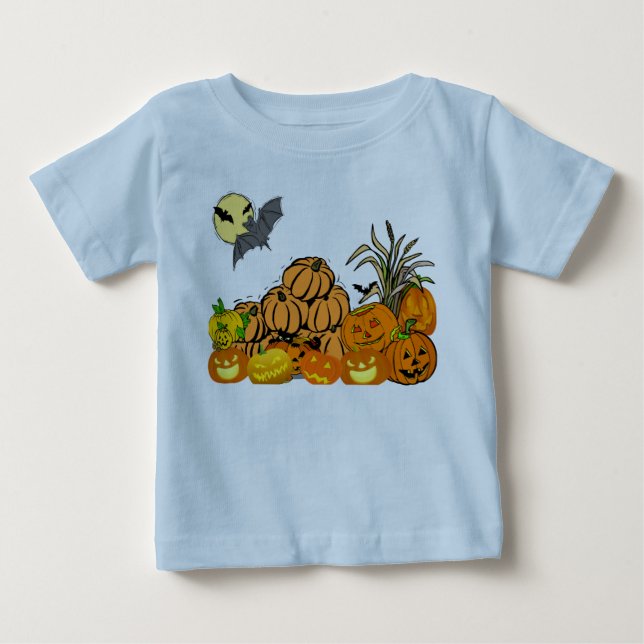 Camiseta De Bebé El Parche de Calabazas - (Anverso)