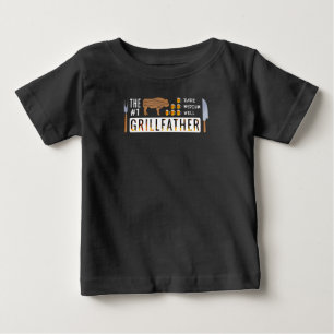 Camiseta De Bebé El parrillador medio raro   Amantes de barbacoa