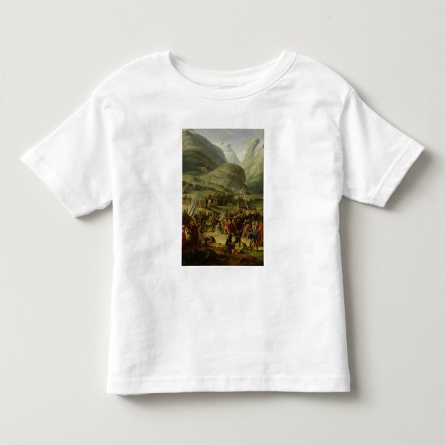 Camiseta De Bebé El paso de St Bernard del ejército que viaja (Anverso)
