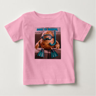 Camiseta De Bebé El patatal de sofá ha nacido para bucear