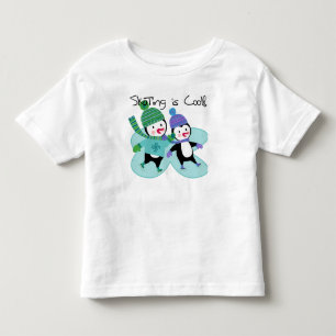 Camiseta De Bebé El patinaje de los pingüinos es fresco