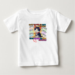 Camiseta De Bebé El Pelo de Gato Es Mi Outfit