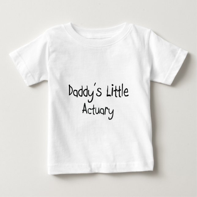 Camiseta De Bebé El pequeño actuario del papá (Anverso)