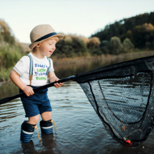 Camiseta De Bebé El pequeño amigo de la pesca de papá