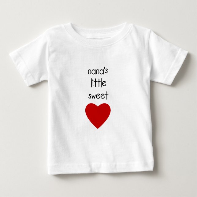 Camiseta De Bebé El pequeño amor de Nana (Anverso)