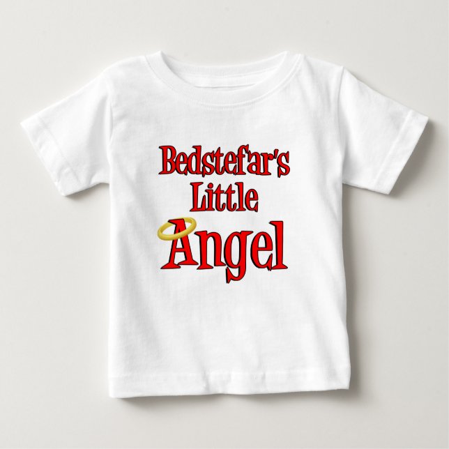 Camiseta De Bebé El pequeño ángel de Bedstefar (Anverso)