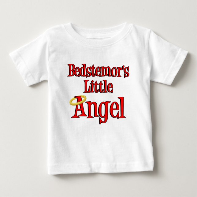 Camiseta De Bebé El pequeño ángel de Bedstemor (Anverso)