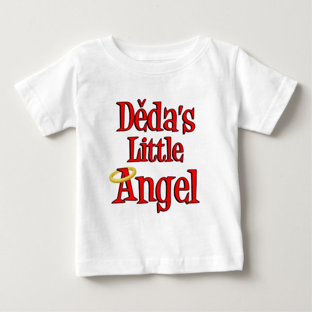 Camiseta De Bebé El pequeño ángel de Deda (Anverso)