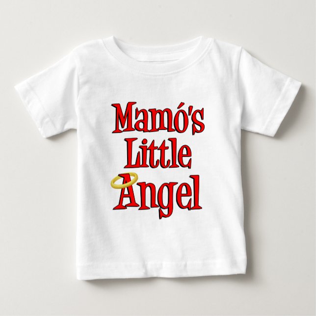 Camiseta De Bebé El pequeño ángel de Mamo (Anverso)