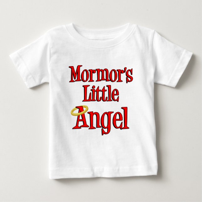 Camiseta De Bebé El pequeño ángel de Mormor (Anverso)