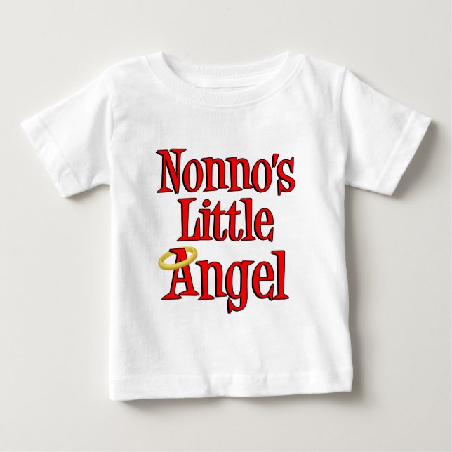 Camiseta De Bebé El pequeño ángel de Nonno (Anverso)