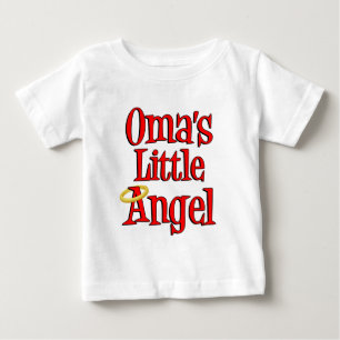 Camiseta De Bebé El pequeño ángel de Oma