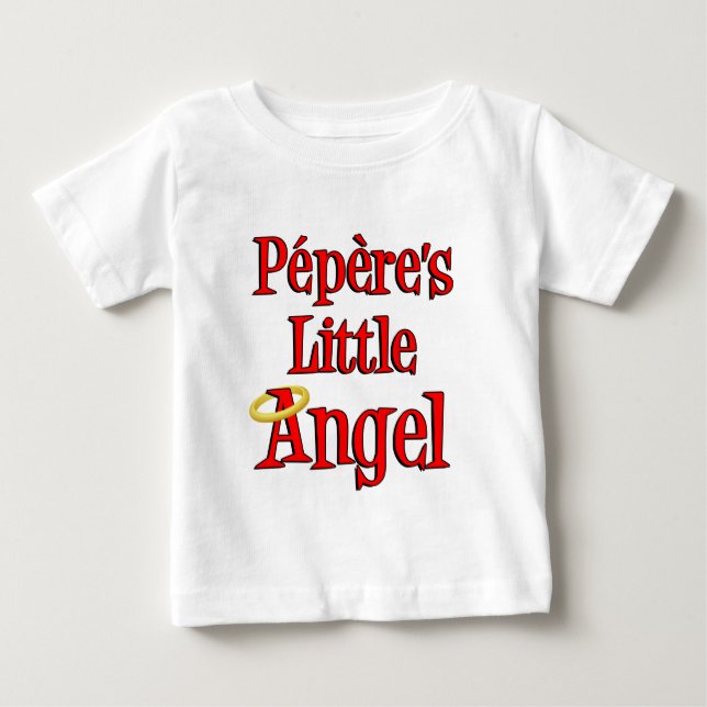 Camiseta De Bebé El pequeño ángel de Pepere (Anverso)