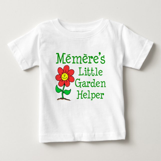 Camiseta De Bebé El pequeño ayudante de jardín de Memere (Anverso)
