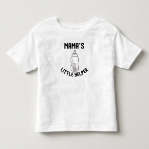 Camiseta De Bebé El pequeño ayudante de mamá.w