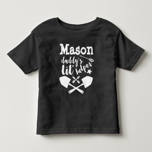 Camiseta De Bebé El pequeño ayudante de papá (Anverso)