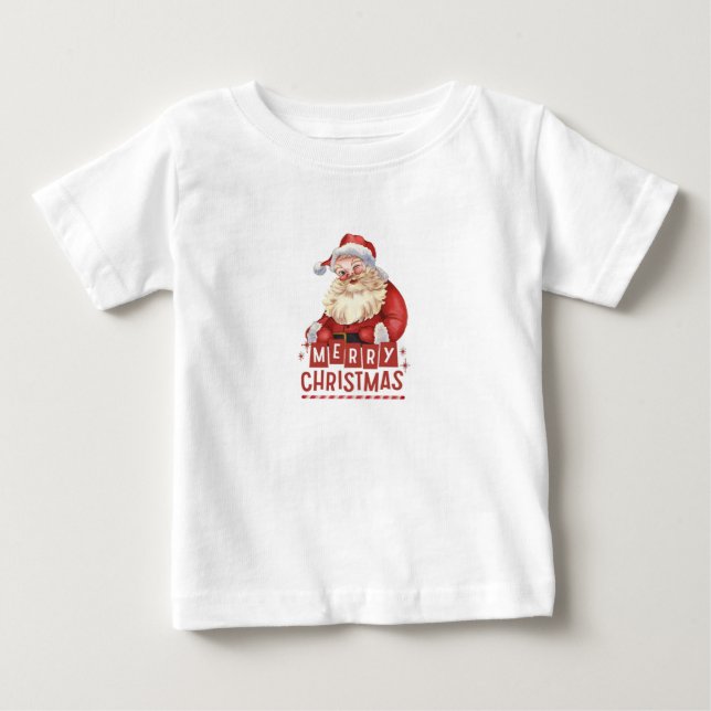 Camiseta De Bebé "El pequeño ayudante de Santa Claus: Navidades de  (Anverso)